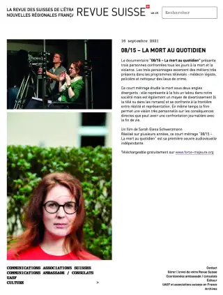 <de>Schweizer Revue</de><fr>Revue Suisse</fr><en><en>Swiss Review</en>